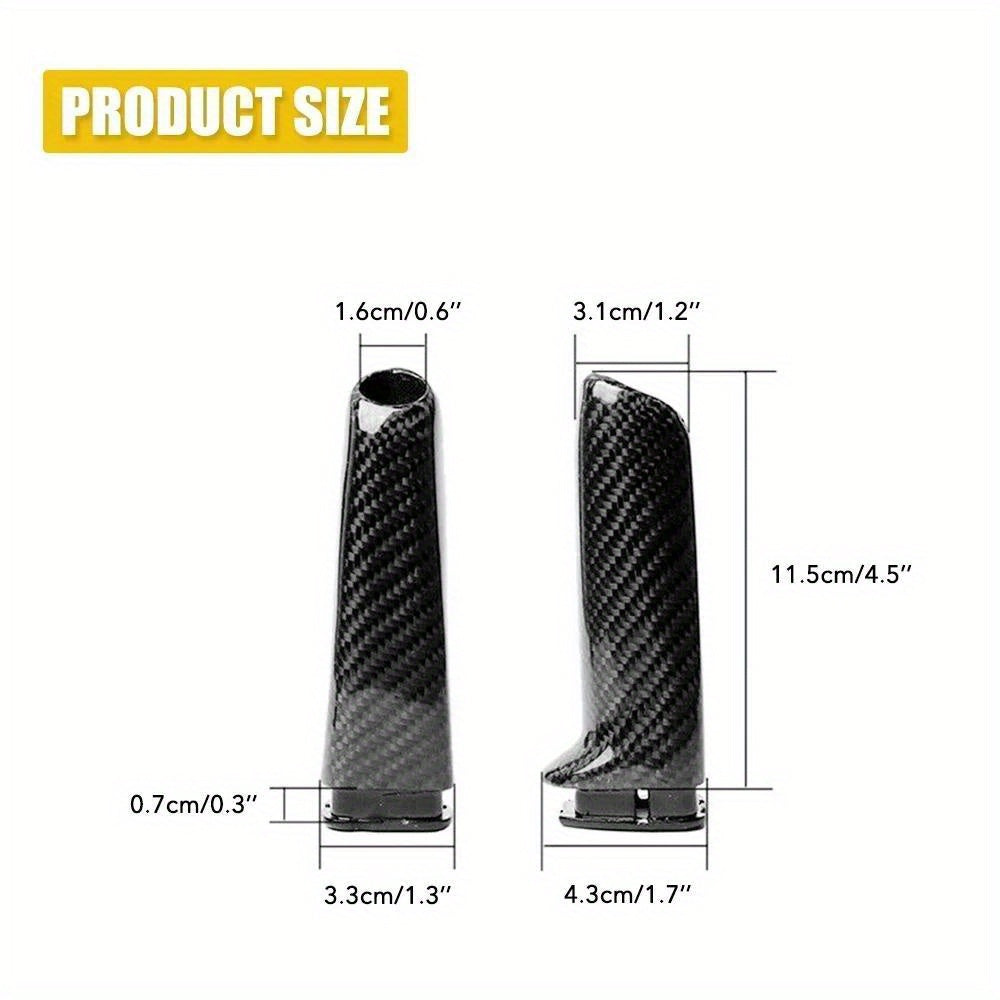 BMW 1, 2, 3, 4, 5, 6 Series E46, E90, F10, F30, F20, E81, E87 - Black / Carbon Fibre Handrake Cover