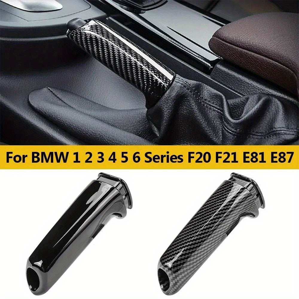 BMW 1, 2, 3, 4, 5, 6 Series E46, E90, F10, F30, F20, E81, E87 - Black / Carbon Fibre Handrake Cover
