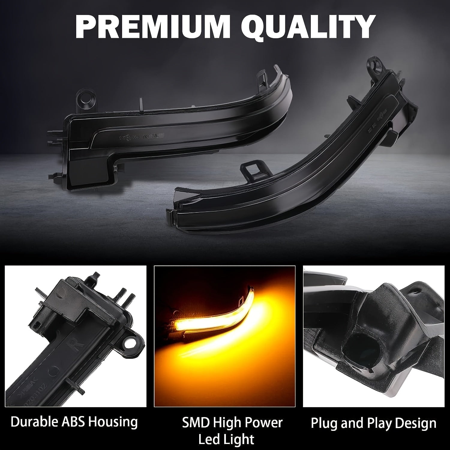 BMW 1 Series F20 F21 Dynamic Wing Mirror Indicators / 12v, 500-800 lumens