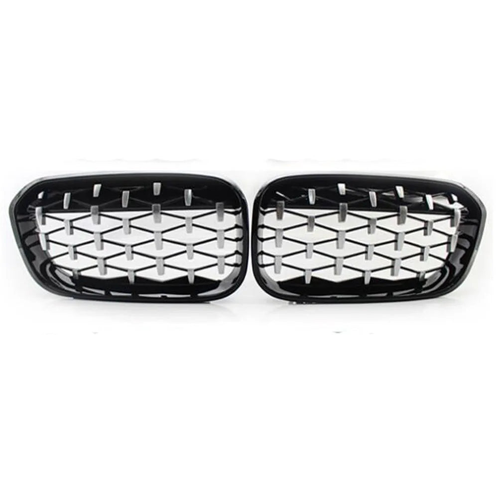 BMW 1 SERIES F20/F21Diamond style grill 2015-2019 - Gloss Black / Gloss Black and Silver / Silver