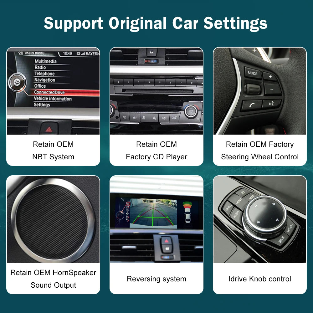 BMW 1 SERIES F20/F21 NBT Wireless CarPlay Android Auto Multimedia Display Screen